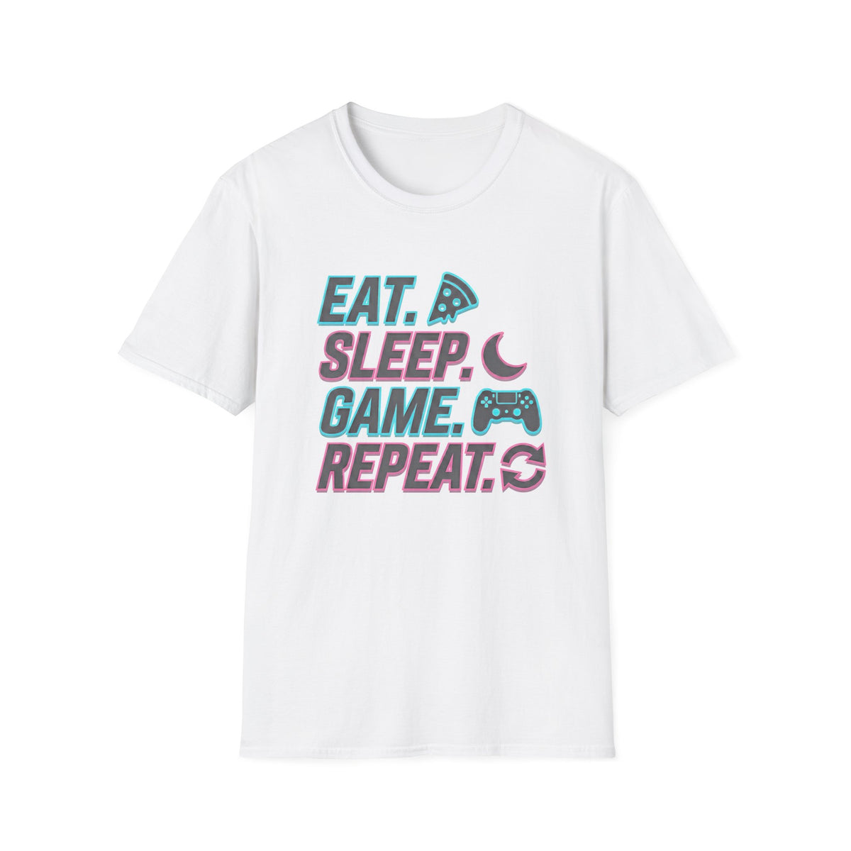 Eat Sleep Game Repeat T-Shirt