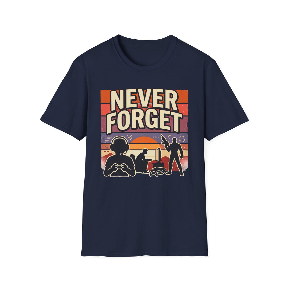 Never Forget Nostalgic Gamer T-Shirt