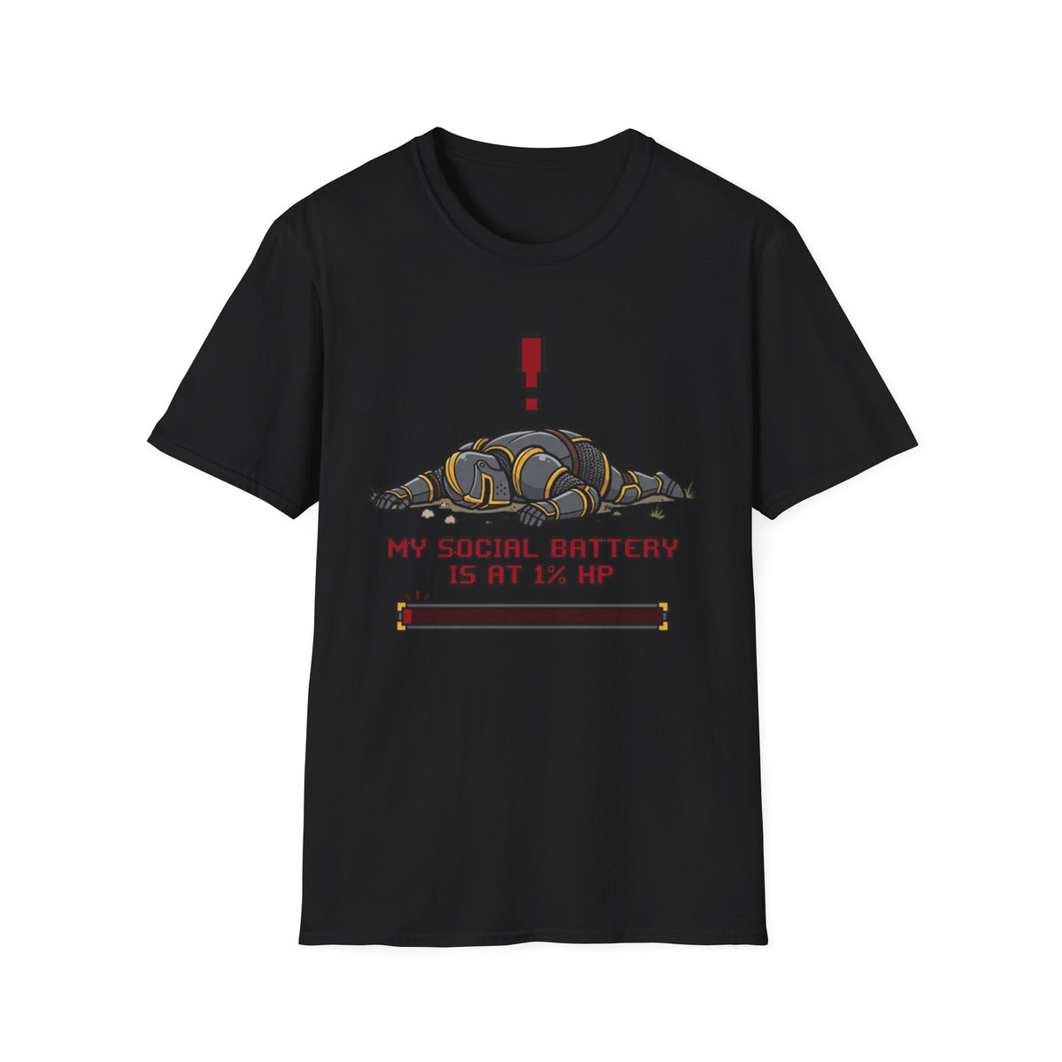 My Social Battery Is At 1 HP T-Shirt