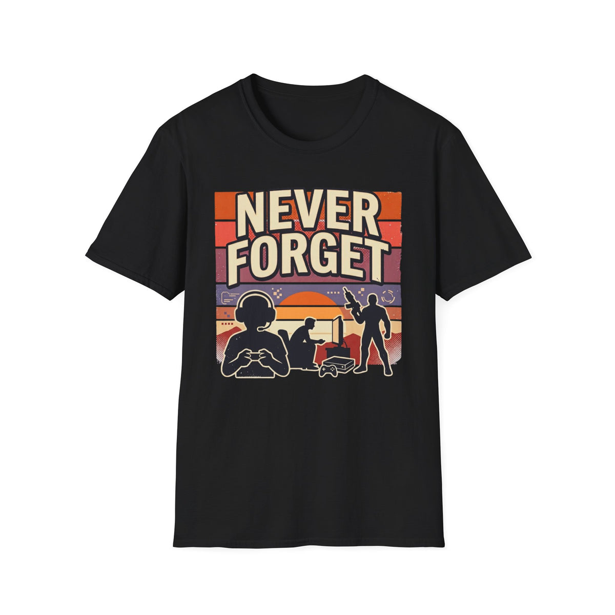 Never Forget Nostalgic Gamer T-Shirt