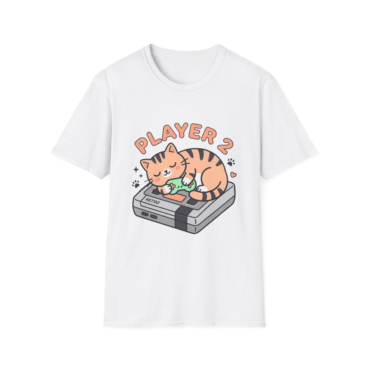 Player 2 Cute Cat T-Shirt