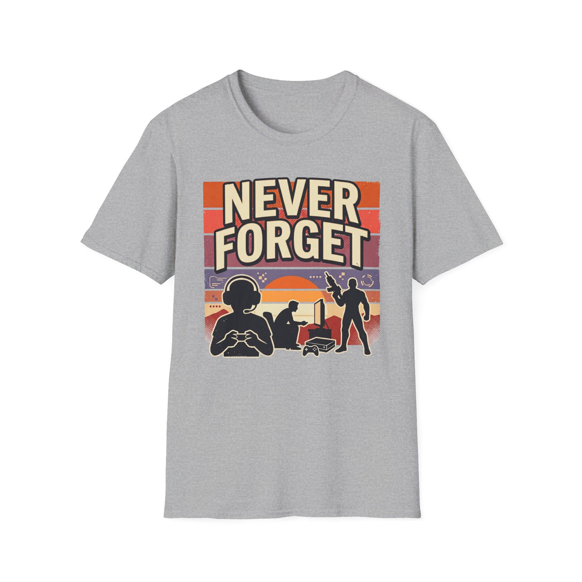 Never Forget Nostalgic Gamer T-Shirt