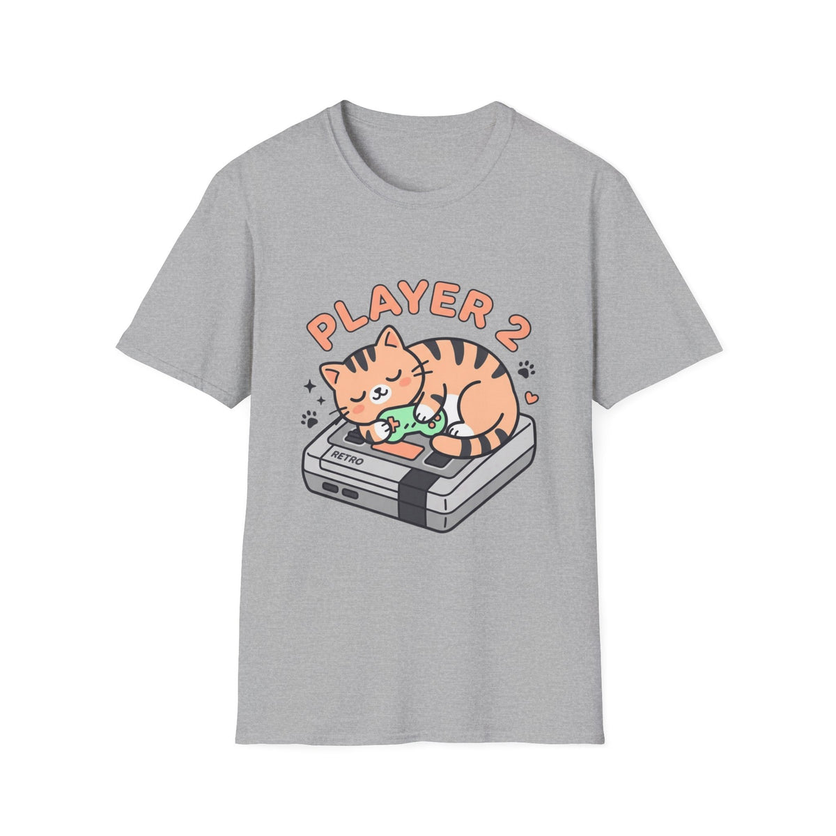 Player 2 Cute Cat T-Shirt