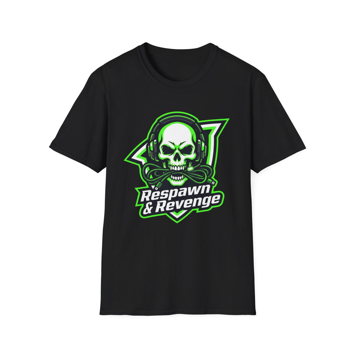 Respawn & Revenge Skull Gaming T-Shirt