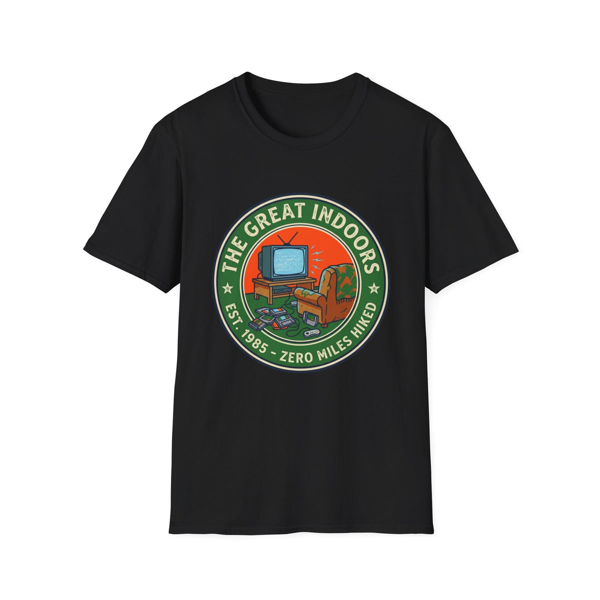 The Great Indoors - Zero Miles Hiked T-Shirt