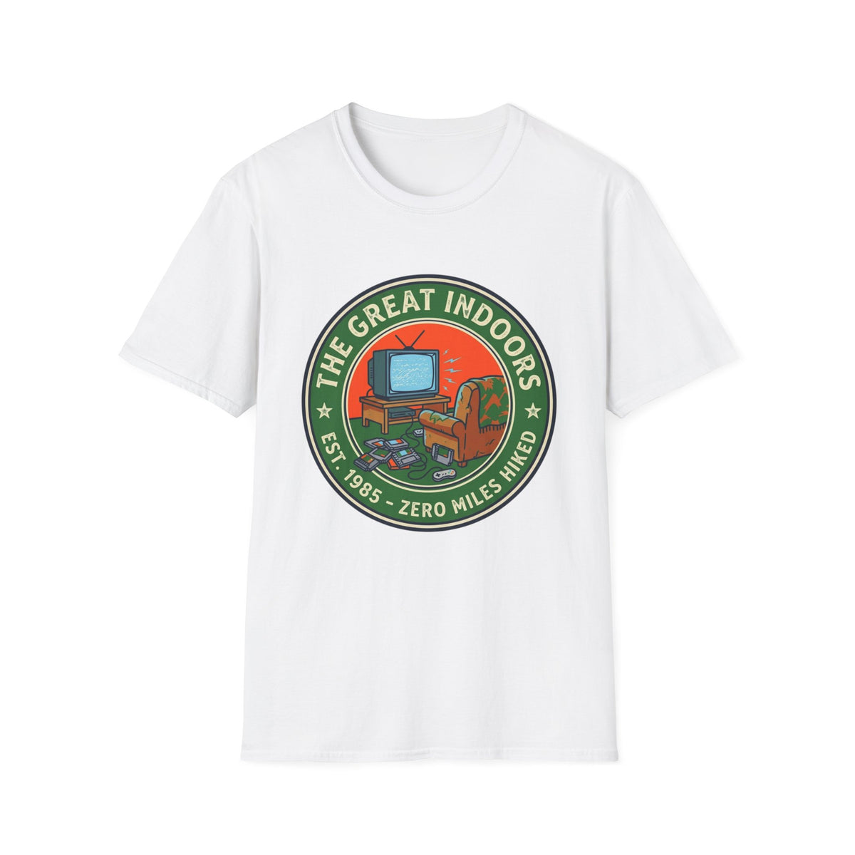 The Great Indoors - Zero Miles Hiked T-Shirt