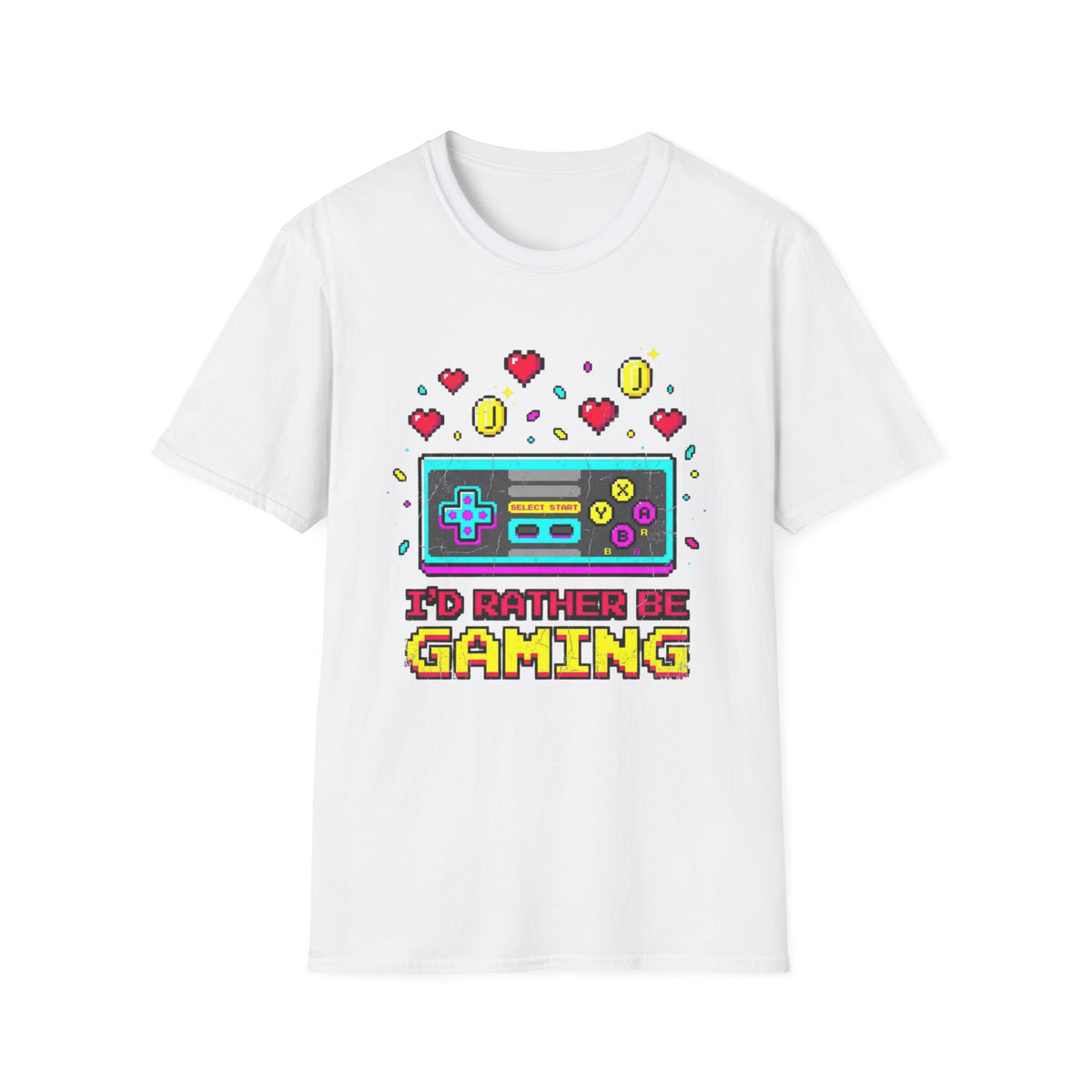 I'd Rather Be Gaming Retro T-Shirt