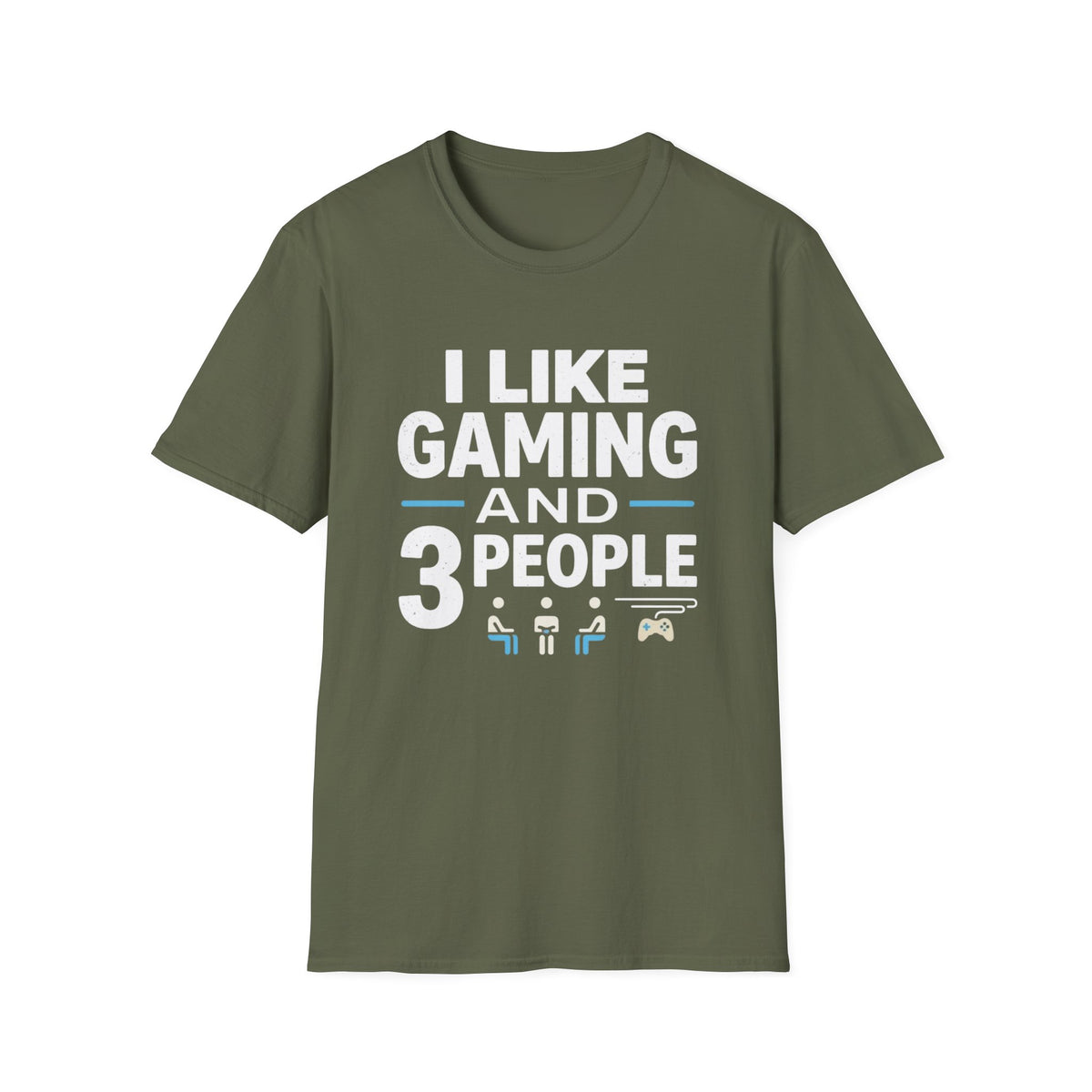 I Like Gaming and 3 People T-Shirt