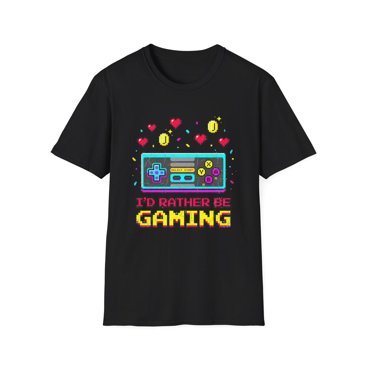 I'd Rather Be Gaming Retro T-Shirt