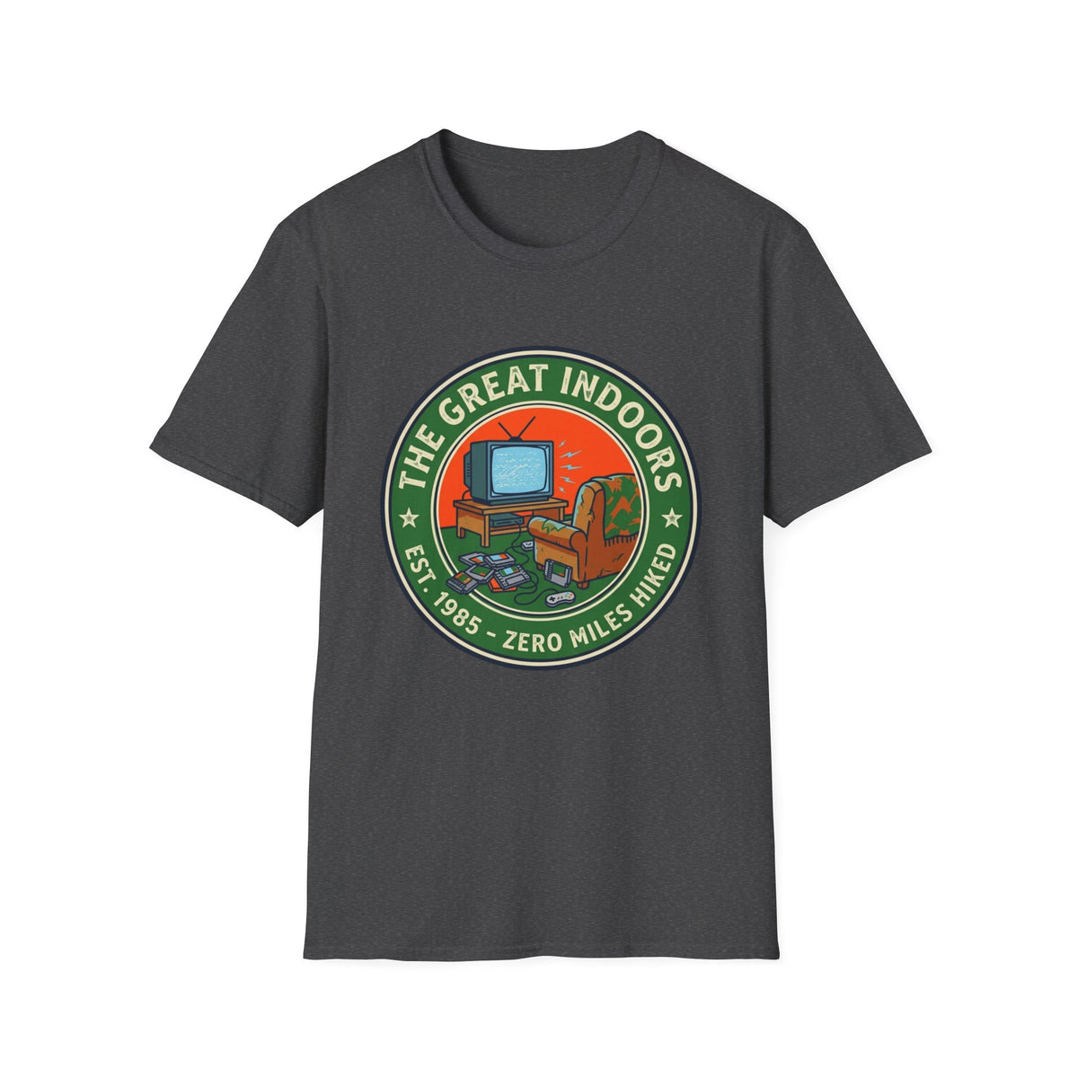 The Great Indoors - Zero Miles Hiked T-Shirt