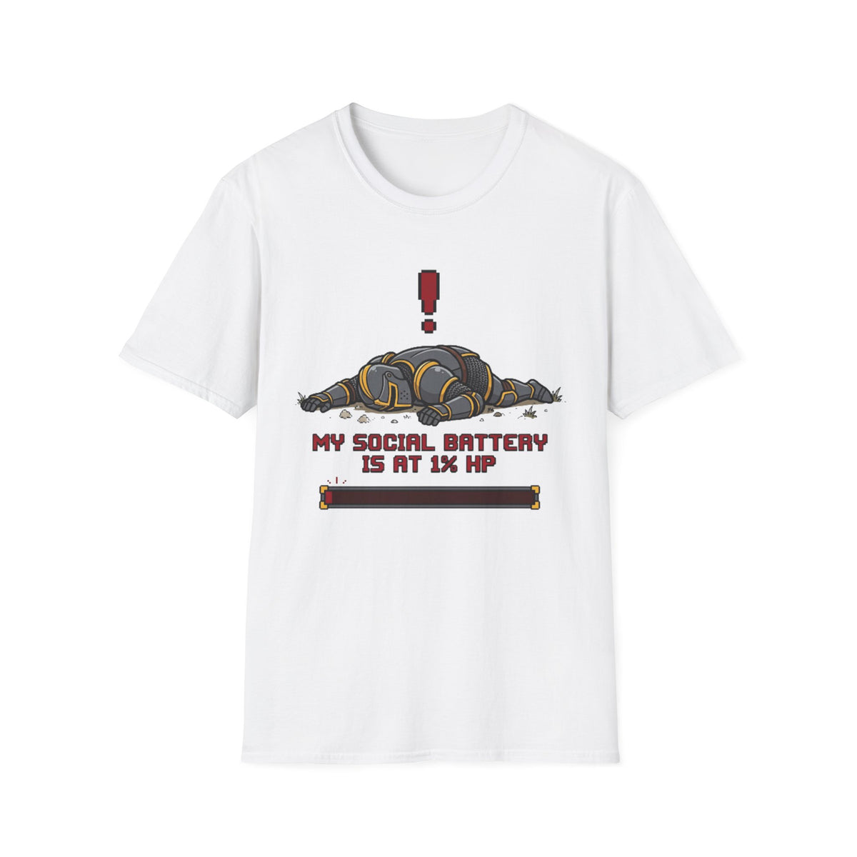 My Social Battery Is At 1 HP T-Shirt