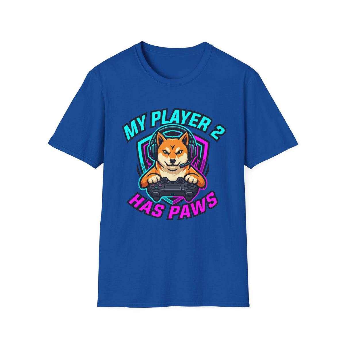 My Player 2 Has Paws Gamer Dog T-Shirt