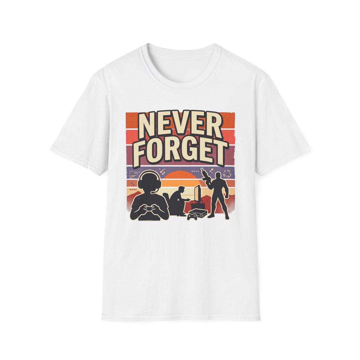 Never Forget Nostalgic Gamer T-Shirt