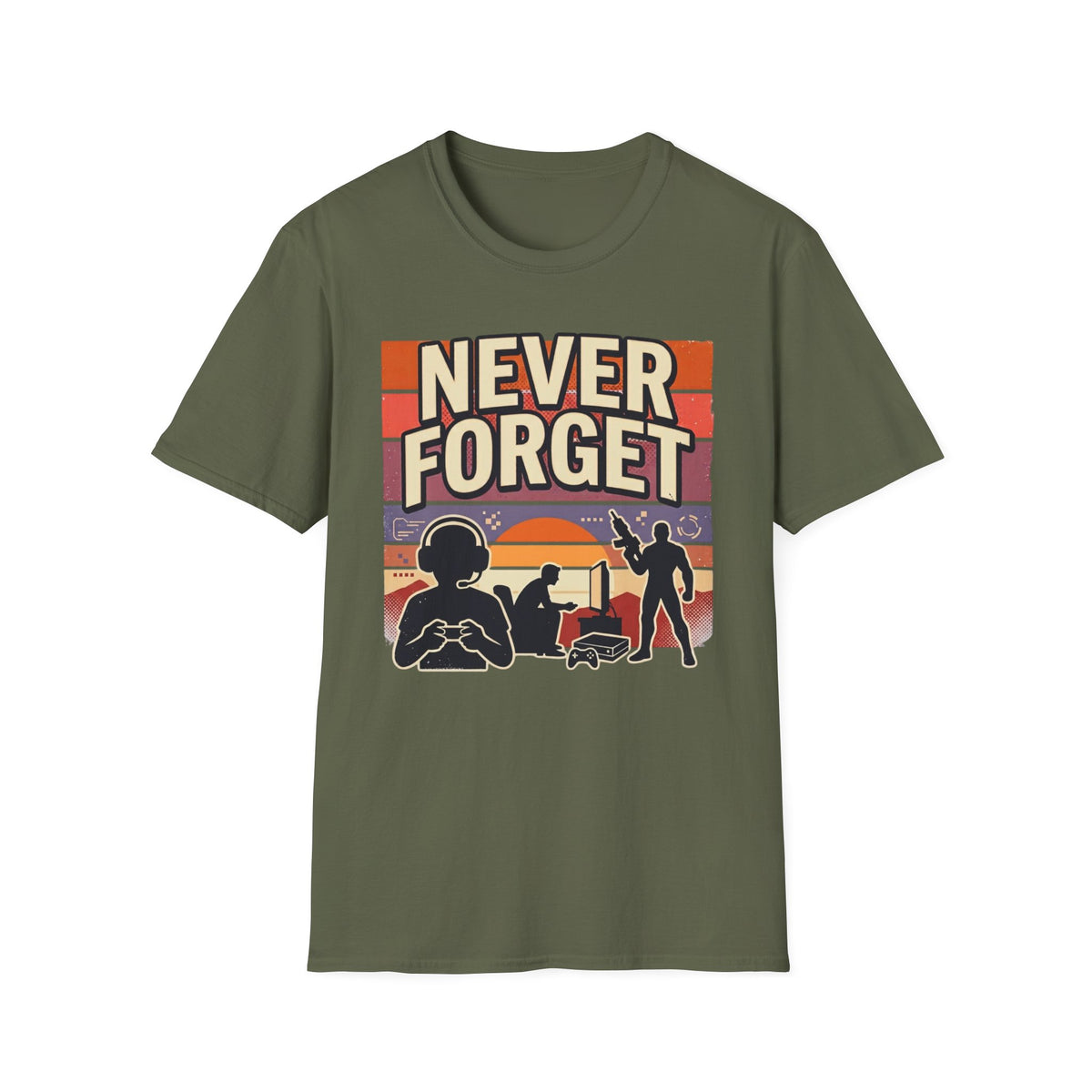 Never Forget Nostalgic Gamer T-Shirt