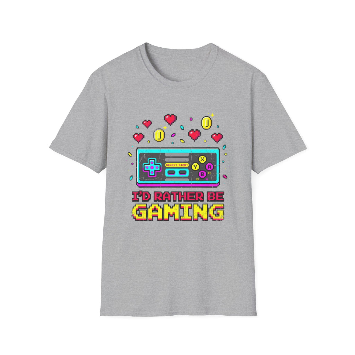 I'd Rather Be Gaming Retro T-Shirt