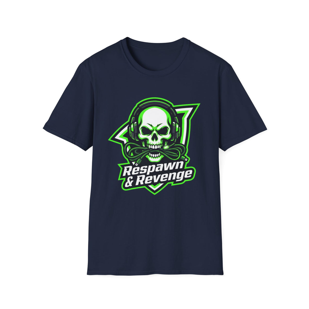 Respawn & Revenge Skull Gaming T-Shirt