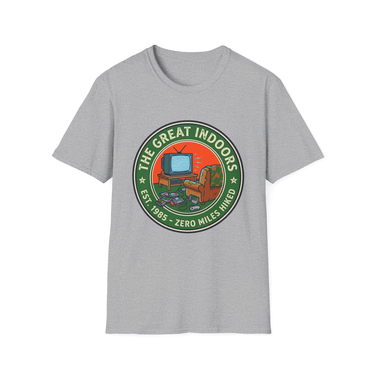 The Great Indoors - Zero Miles Hiked T-Shirt