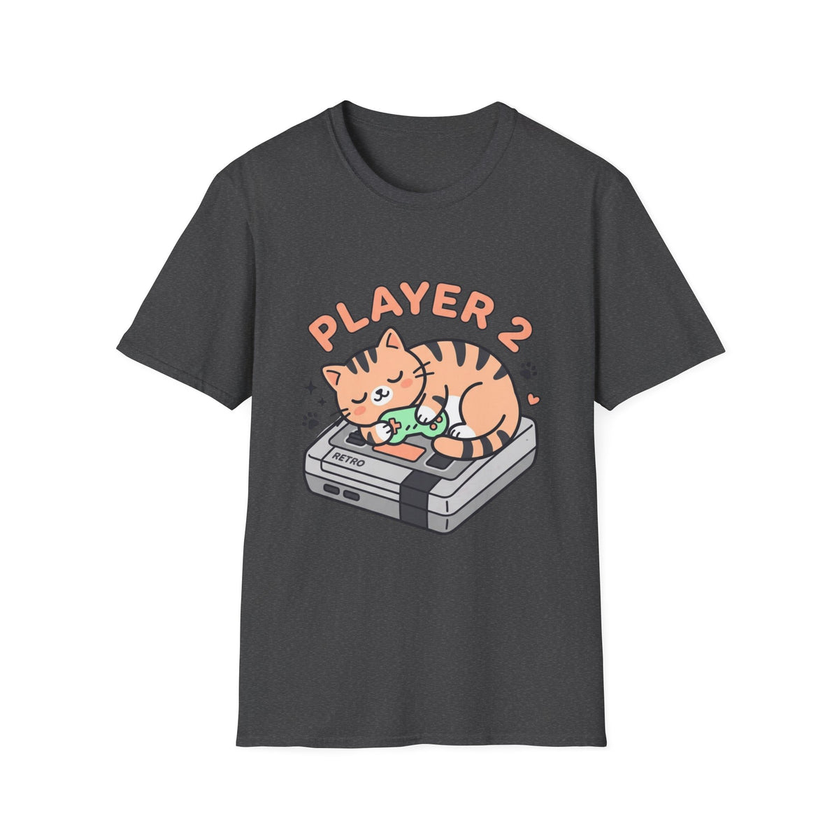 Player 2 Cute Cat T-Shirt