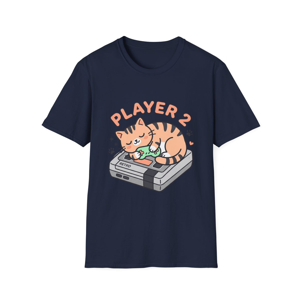 Player 2 Cute Cat T-Shirt