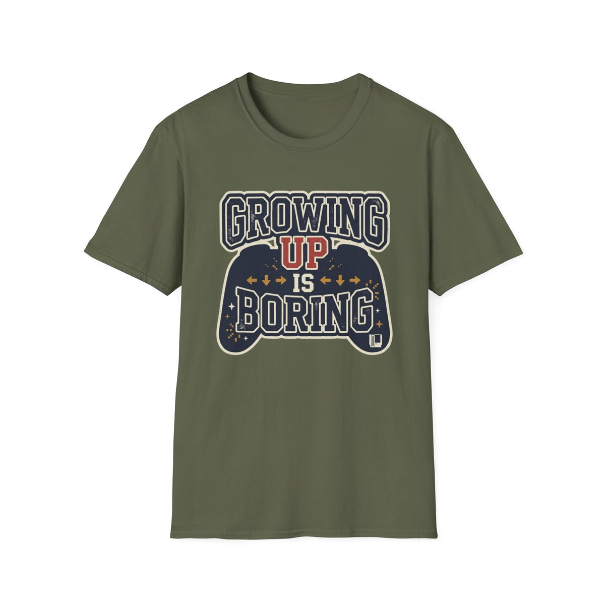 Growing Up Is Boring Gamer T-Shirt