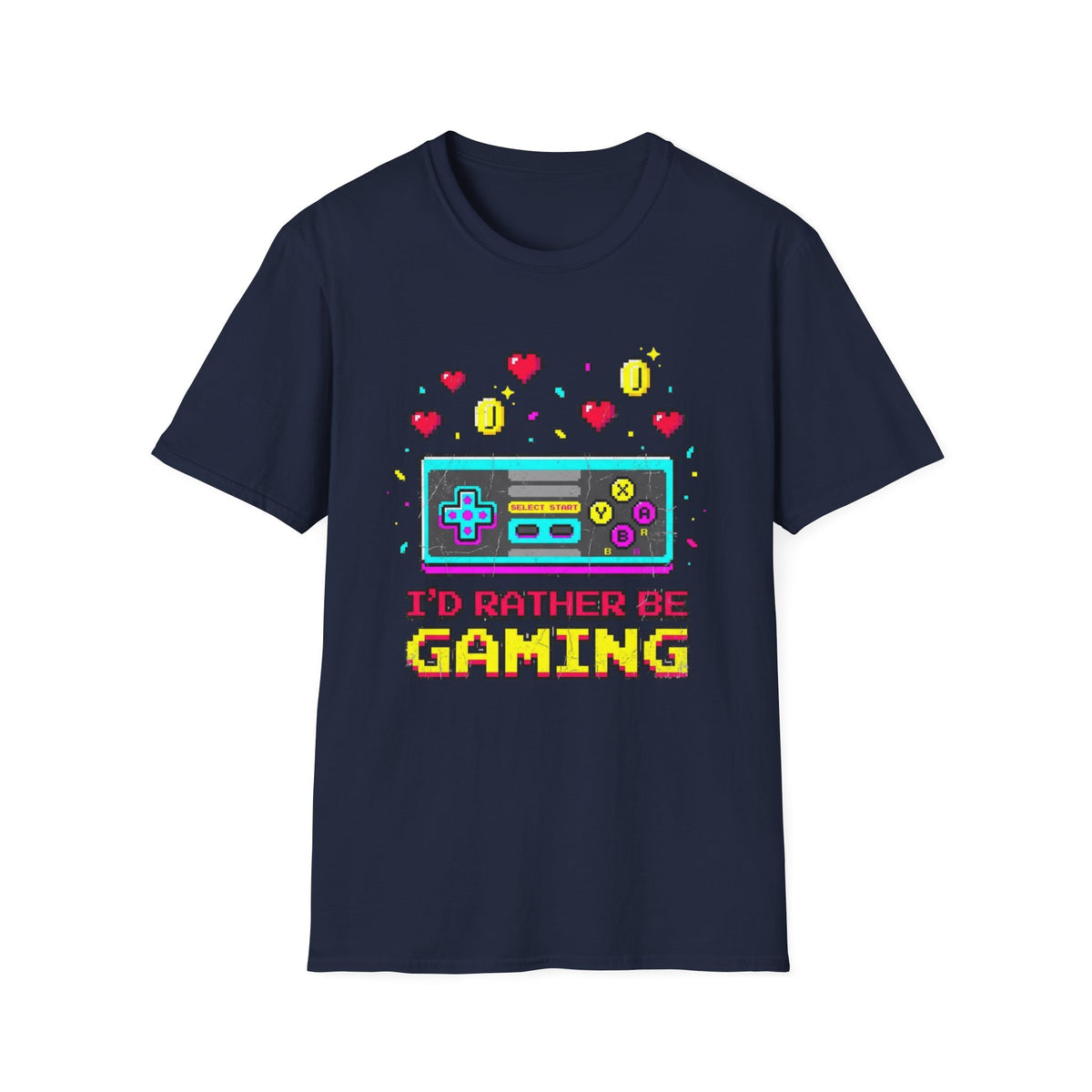 I'd Rather Be Gaming Retro T-Shirt